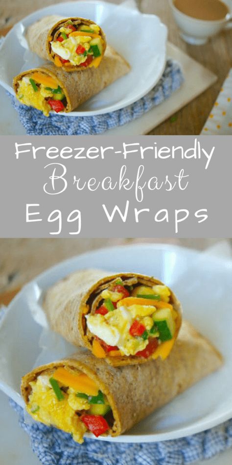 Dinners To Freeze, Easy Breakfast Snacks, Freezer Eggs, Spinach And Eggs Breakfast, Spinach And Eggs, Freezer Friendly Breakfast, Healthy Breakfast Wraps, Freezable Breakfast, Egg Wraps