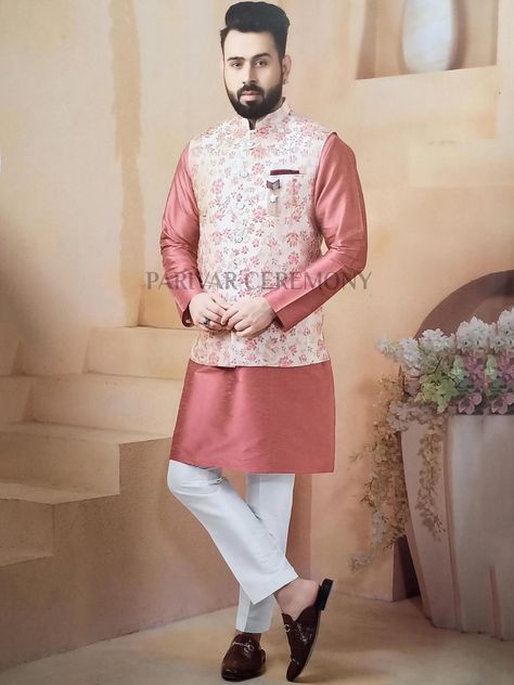 Excited to share this item from my #etsy shop: Silk Kurta Pajama With Modi Jacket, Nehru jacket with kurta pajama,Wedding Dress For men,Kurta pyjama with jacket,indian waist coat,vest Kurta And Waist Coat For Men, Basket Kurta Pajama, Violet Kurta For Men, Kurta Pajama Sadri Mens, Kurta Pajama Basket Men, Kurta Pajama Men With Jacket, Kurta Pyjama For Men Wedding, Kurta With Nehru Jacket For Men, Kurta Pajama Jacket Men