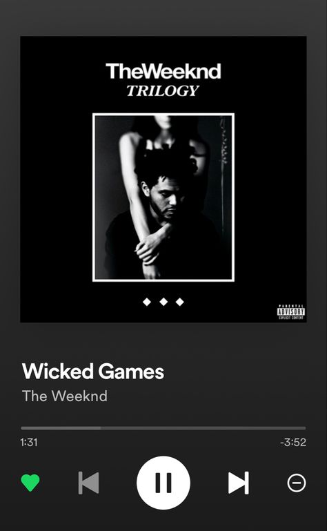 Wicked Games The Weeknd, Trilogy The Weeknd, The Morning The Weeknd, Weeknd Trilogy, Spotify Car, The Weeknd Trilogy, The Weeknd Songs, Spotify Songs, House Of Balloons