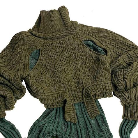 @richardmalone on instagram Richard Malone, Avant Garde Fashion, Stirrups, Winter 2023, Pleated Mini Skirt, Machine Knitting, Fashion Fabric, Handmade Paper, Hand Knitting