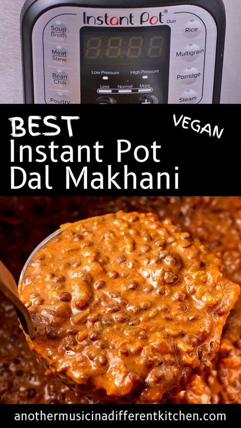 Black Beluga Lentils, Instant Pot Dal, Dal Makhani Recipe, Lentil Dahl, Dal Makhani, Vegan Indian Recipes, Lentil Dal, Vegan Soup Recipes, Vegan Curry