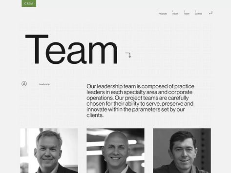 CRSA — 003 by Aristide Benoist Aristide Benoist, Leadership Page Web Design, Leadership Website Design, Bank Website Design, Team Leadership, Team Page, Directory Design, Webpage Design, Design Jobs