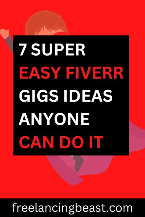 7 Super Easy Fiverr Gigs Ideas Anyone Can Do IT - Freelancing Beast Fiverr Gigs Ideas, Canva Graphic Design, Freelancing Tips, Freelancer Website, Fiverr Gigs, Thumbnail Design, Make More Money, Way To Make Money, Flyer Design