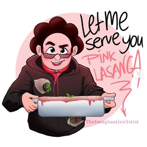 PINK DIAMOND AINT NOTHING BUT A PINK LASAGNA Pink Lasagna, Pink Lasagna Steven Universe, Steven Universe X Pink Steven, Pink Diamond And Steven, Steven As Pink Diamond, Pink Diamond Fanart Steven Universe, Pink And White Diamond Steven Universe, Steven Universe Ships, Pink Diamond Steven Universe