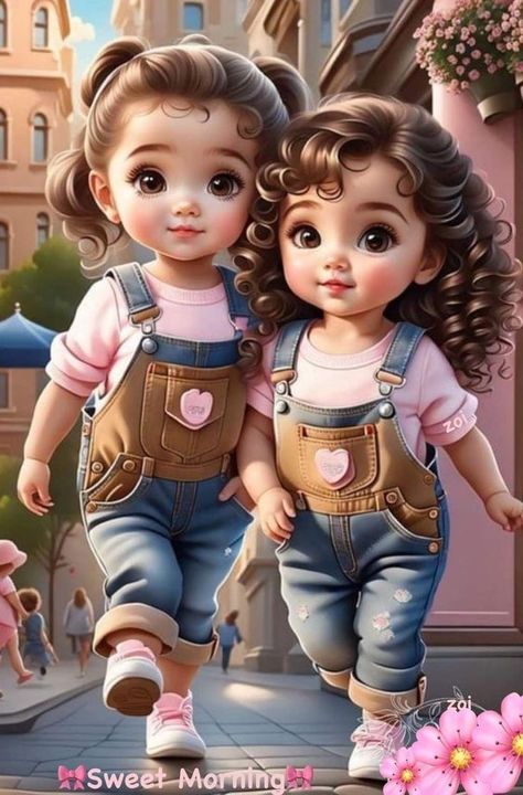 Baby Rosa, Portrait Design, Cute Couple Cartoon, Cute Cartoon Pictures, Girly Art Illustrations, Cartoon Images, Cartoon Pics, Girly Art, Disney Wallpaper