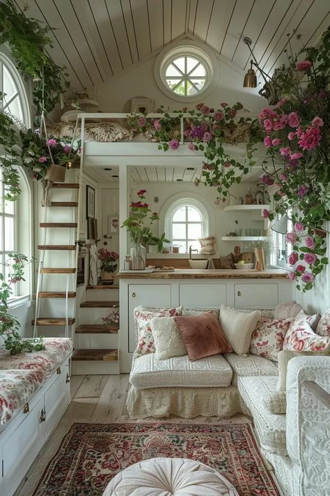 9 Gorgeous Tiny Houses That You Will Absolutely Fall In Love With Dream Bedroom Inspiration, Dream Life House, Casa Vintage, Bohol, Tiny House Interior, Dream House Rooms, Dream Room Inspiration, Tiny House Living, Dream House Interior