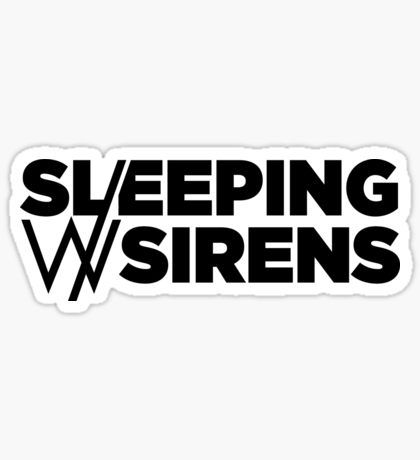 Sleeping With Sirens Logo, Siren Tattoo, Band Stickers, Sleeping With Sirens, Music Stickers, Band Logos, Emo Bands, Stickers For Sale, Feeling Down