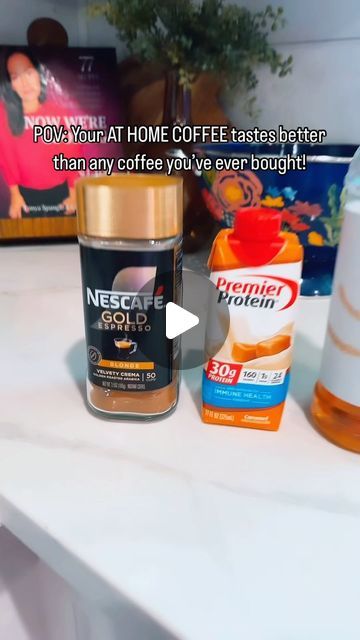 Coffee Protein Shake Instant Coffee, Nescafé Protein Coffee, Low Carb Ice Coffee, Nescafé Blonde Espresso, Nescafe Gold Espresso, Diy Protein Coffee, Protein Espresso Drink, Nescafé Blonde Espresso Recipes, High Protein Coffee Drinks