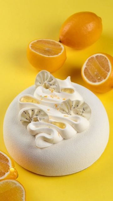 KICA Ecole de pâtisserie on Instagram: "I invite you to make a gorgeous lemon cake Citronello 🍋💛! The aesthetics and elegance of the decor and the fantastic well-balanced lemon flavor make this cake irresistible and beyond imagination🤩🔥. On December 20, I invite you to join our master class from KICA Brand Chef Oleksandr Trofimenkov @oleksandr_trofimenkov to assemble and decorate the impressive Citronello cake. The Citronello cake is a treasure-house🌟 full of knowledge for all passionate pa Cream Cheese Mousse, Modern Pastry, Cheese Mousse, Formula Recipes, Chantilly Cream, Lemon Poppy Seed, Lemon Poppy, Lemon Poppyseed, Chocolate Decorations