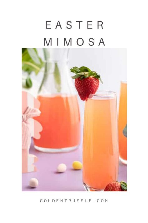 Easter Mimosa Easter Mimosas, Easter Mimosa, Drinks For A Party, Easter Morning Breakfast, Brunch Setup, Velika Noč, Easter Drink, Easter Recipe, Easter 2024