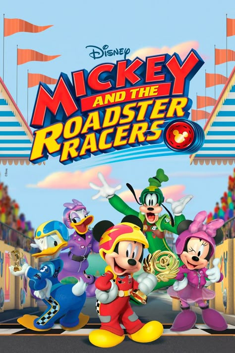 Mickey Roadster Racers Birthday, Disney Dvds, Movie Place, Mickey Roadster Racers, Mickey And The Roadster Racers, Free Tv Shows, Palace Pets, Free Tv, Mickey Mouse Clubhouse