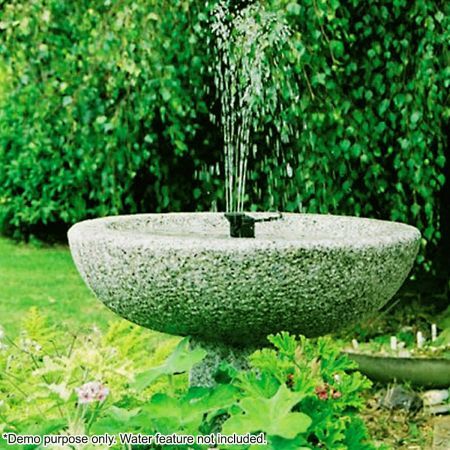 Free Shipping! Solar Power Fountain/Pond/Pool Water Feature Pump Kit Contemporary Outdoor Fountains, Solar Powered Water Pump, Diy Solar Fountain, Solar Bird Bath, Solar Powered Fountain, Solar Water Fountain, Solar Water Pump, Pool Water Features, Bird Bath Fountain