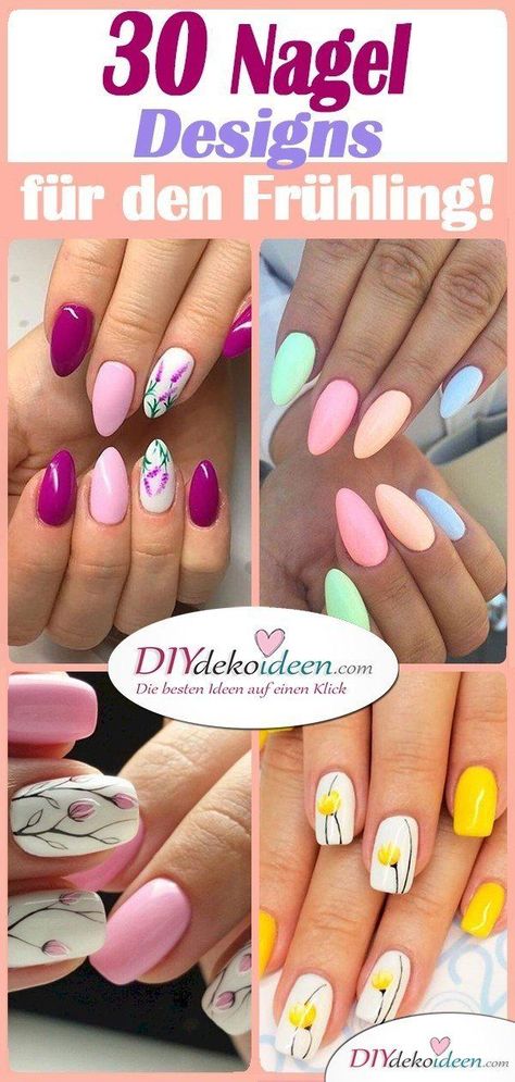 Das richtige Nageldesign für den Frühling komplettiert deinen LookIn diesem Artikel stellen wir dir 30 Frühlingsnägel Ideen zum Selbermachen vor. Cupcake Nail Art, Animal Print Nails Art, Nagellack Trends, Stiletto Nail Art, Marble Nail Art, Animal Print Nails, Cute Cupcakes, Marble Nails, Nail Designs Spring