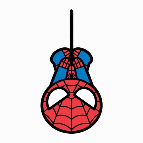 Spiderman Upside Down, Upside Down Drawing, Hanging Upside Down, Upside Down, To Draw, Spiderman, Mask, Kawaii