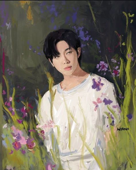 Namjoon Flower, Kimnamjoon Bts, Howls Moving Castle Art, Bts Tattoos, Howls Moving, Funny Marvel Memes, Bts Stuff, Bts Art, Castle Art