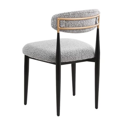 Morden Fort Modern Boucle Armless Dining Chairs (Set of 2) - Bed Bath & Beyond - 41117877 Armless Dining Chair, Chair Metal, Metal Dining Chairs, Dining Chairs Set, Upholstered Side Chair, Living Room Set, Upholstered Arm Chair, Armless Chair, Furniture Dining Chairs