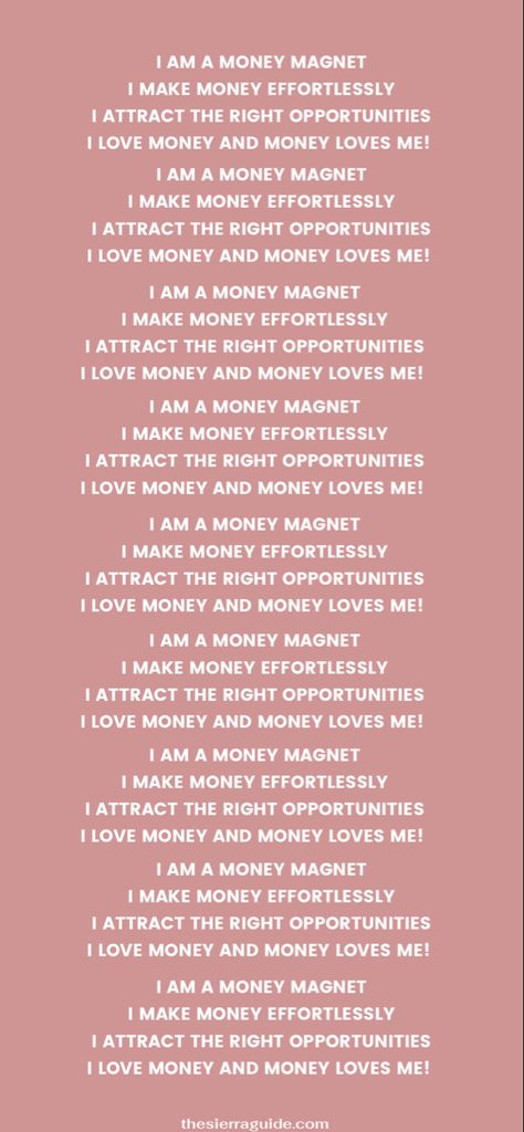 Manifest more money with this money affirmation! Practicing daily affirmations is great. Save this as your iphone wallpaper for the constant reminder! I Am Money Affirmations, Manifest More Money, Save Money Reminder Wallpaper, Money Attraction Affirmations, Manifest Affirmations Wallpaper, Daily Affirmations Manifesting, I Attract Money Wallpaper, Money Related Wallpaper, Money And Love Manifestation Wallpaper