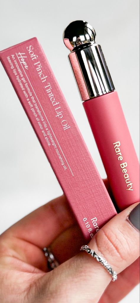 Rare Beauty Lip Oil Hope, Rare Beauty Tinted Lip Oil, Rare Beauty Lip Oil, Rare Beauty Lip, Selena Gomez Makeup, Tinted Lip Oil, What Makes You Unique, Rare Beauty, Birthday Wishlist