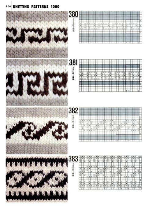 Punto Fair Isle, Crochet Mittens Free Pattern, Japanese Knitting, Fair Isle Chart, Cowichan Sweater, Knitted Patterns, Fair Isle Knitting Patterns, Colorwork Knitting, Fair Isle Pattern