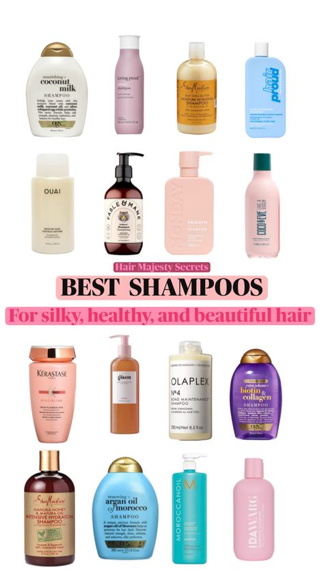 Shampoo For Thick Hair, Silky Shiny Hair, Coconut Milk Shampoo, Help Hair Grow, Volumizing Spray, Formula Cans, Best Top, Best Shampoos, Grow Strong