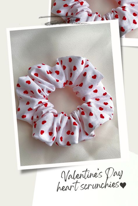 Valentines Giveaway, School Party Favors, Red Scrunchie, Valentine Gift Baskets, Heart Gift Box, Valentine's Day Gift Baskets, Galentines Gifts, Hair Tie Accessories, Galentines Day