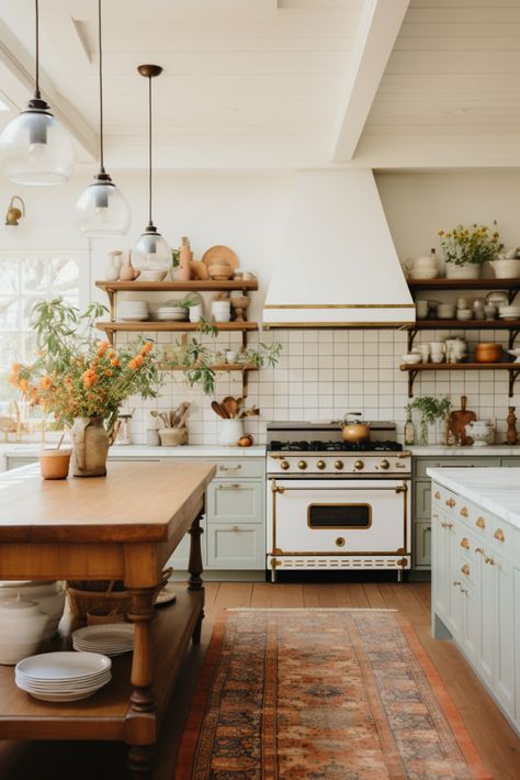 Scandi Cottage, Maine Kitchen, Cottage Kitchen Ideas, Vintage Toaster, Historic Farmhouse, Historic Cottage, Cozy Cottage Kitchen, Montana House, Grandmothers Kitchen