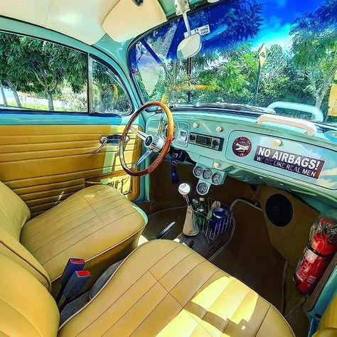 Volkswagen Beetle Interior, Vw Bug Interior, Volkswagen Vintage, Classic Volkswagen Beetle, Volkswagen Beetle Vintage, Vw Ideas, Vw Classic, Classic Volkswagen, The Beetle