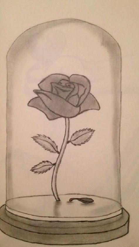 Rose From Beauty And The Beast Drawing, Beauty And The Beast Doodles Easy, Beauty And Beast Drawing, Cute Sketches Aesthetic Anime, Beauty And The Beast Doodles, Beauty And The Beast Drawing Easy, Cute Easy Drawings Sketches Doodles, Beauty And The Beast Flower Drawing, Things To Draw Disney