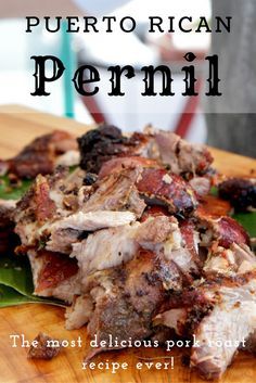 Puerto Rican Pernil Puerto Rican Recipes Authentic, Pernil Recipe, Puerto Rican Pernil, Recipe Pork, Puerto Rican Cuisine, Puerto Rico Food, Boricua Recipes, Pork Roast Recipes, Pork Shoulder Roast