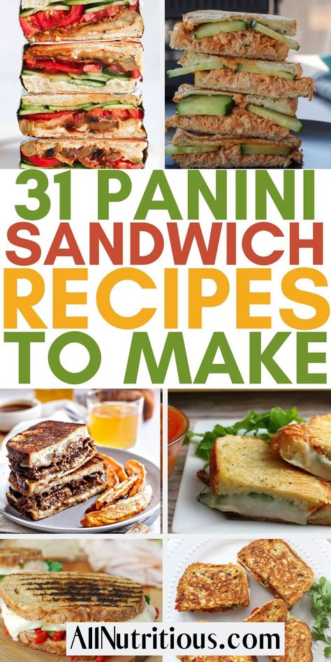 Paninis - the quintessential lunch and dinner staple. We’re about to transform your meal times with our hand-picked selection of the best sandwich recipes. Whether you're a seasoned cook or a kitchen novice, these healthy meal ideas packed with flavor will turn your ordinary panini into gourmet masterpieces. Panini Press Sandwich Recipes, Pennie Sandwiches, Pennini Sandwich Recipes, Healthy Panini Sandwiches, Sandwich Press Ideas, Recipes For Sandwich Maker, Panini Press Ideas, Panini Recipes Easy, Easy Panini Sandwiches