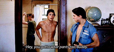 Yup probably... Outsiders Greasers, The Outsiders Cast, The Outsiders Greasers, Rob Lowe, Male Celebrities, 80s Movies, Stay Gold, Getting Him Back, Tv Quotes