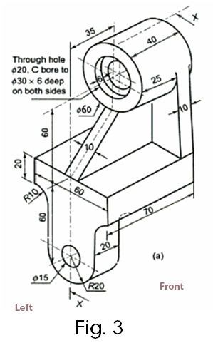 Isometric Drawing Exercises, Autocad Isometric Drawing, Orthographic Drawing, Solidworks Tutorial, Engineering Drawing, Solid Works, Interesting Drawings, Mechanical Engineering Design, Isometric Drawing