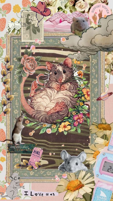 Rat Wallpapers Aesthetic, Rat Wallpapers, Cute Rat Aesthetic, Abc Wallpaper, Rat Aesthetic, Rat Ideas, Future Background, Collage Wallpapers, Nice Aesthetic