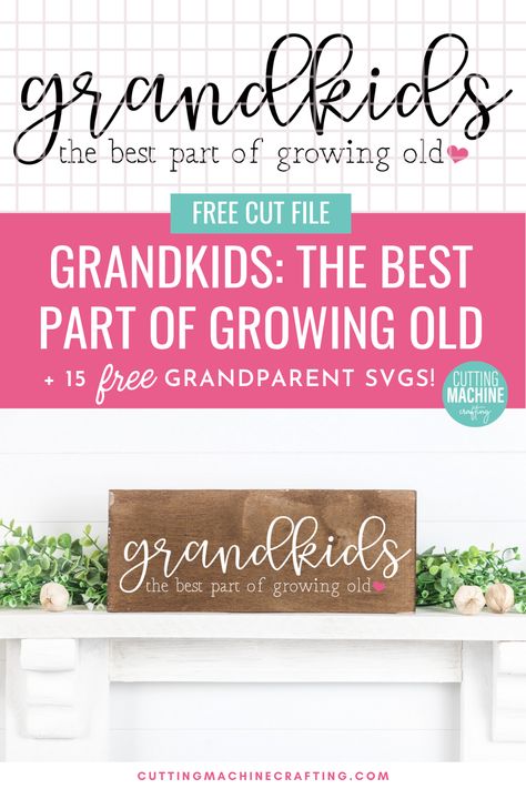 Handmade Gifts For Grandma, Grandparents Day Crafts, Handmade Gifts For Friends, Grandma Quotes, Silhouette School, Gifts For Grandma, New Grandparents, Country Chic Cottage, Like A Mom