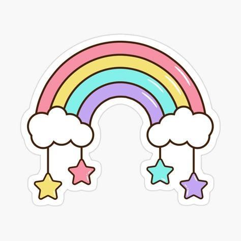 Get my art printed on awesome products. Support me at Redbubble #RBandME: https://www.redbubble.com/i/sticker/Cartoon-Unicorn-Rainbow-by-HannaArtLab/154190533.EJUG5?asc=u Cute Stickers Cartoon, Cute Printed Stickers, Cute Stickers Unicorn, Cool Sticker Ideas, Cute Rainbow Stickers, Cute Stickers Ideas, Cute Sticker Ideas, Cute Stickers Printable, Cute Printable Stickers