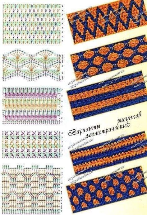 Crochet Stitches Chart, Crochet Knit Stitches, Manta Crochet, Crochet Tapestry, Crochet Motifs, Crochet Stitches Tutorial, Tunisian Crochet, Crochet Diagram, Crochet Stitches Patterns