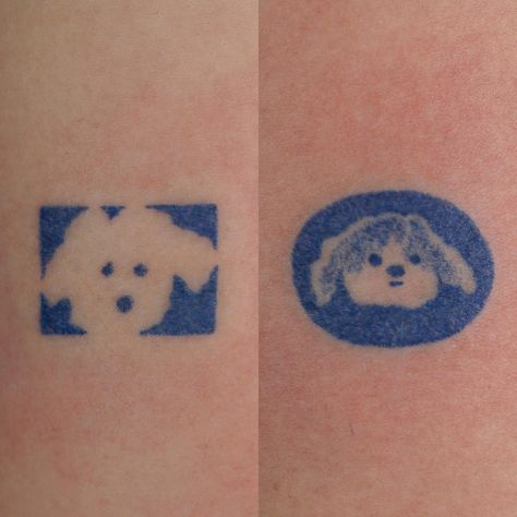 Creative Animal Tattoos, Cyanotype Tattoo, Little Dog Tattoo, Cute Dainty Tattoos, Trio Tattoos, Ukrainian Tattoo, Botanical Tattoos, Artsy Tattoos, Funky Tattoos