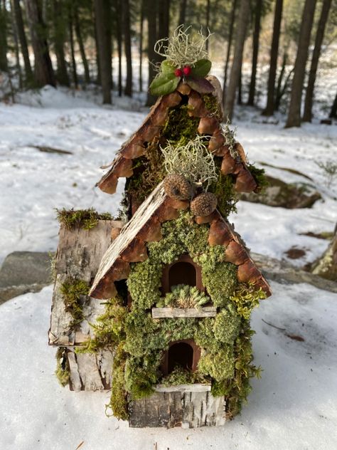 Fairy Birdhouse, Handmade Birdhouses, Fairy House Diy, Jumping Spider, House Diy, Gnome Garden, Fairy Dust, Fairy Houses, Fairy House