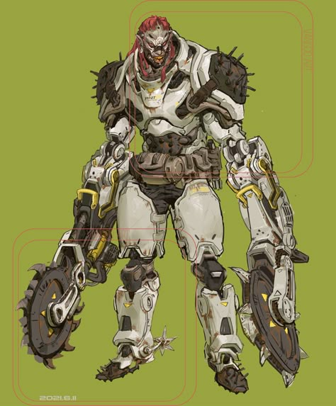 ArtStation - ~hongmaoyunan~, W. Z Machine Character Design, Robot Fantasy Art, Mecha Character Design, Biopunk Art, Robot Sci Fi, Fantasy Robot, Robot Design Sketch, Robot Monster, Futuristic Armor