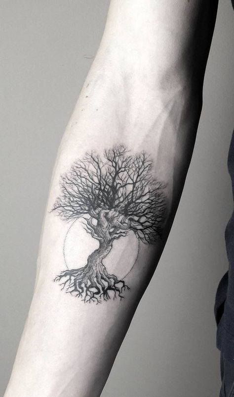 Universe Tattoo For Men, Tree Of Life Design Tattoo, Growth Tattoos Men, Trees Of Life Tattoo, Arbor Vitae Tattoo, Cool Mandala Tattoo, Living Tree Tattoo, Tree Back Tattoo For Men, Best Men Tattoos Unique