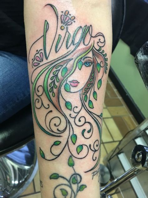 My newest addition to forearm. #virgo #virgonation | Virgo tattoo designs, Virgo tattoo, Tattoo designs for women Virgo Lotus Flower Tattoo, Virgo Forearm Tattoo, Earth Sign Tattoo Virgo, Virgo Tat, Virgo Tattoo Goddesses, Unique Virgo Tattoo Ideas, Virgo Tattoo Designs For Women, Virgo Goddess Tattoo, Virgo Sign Tattoo