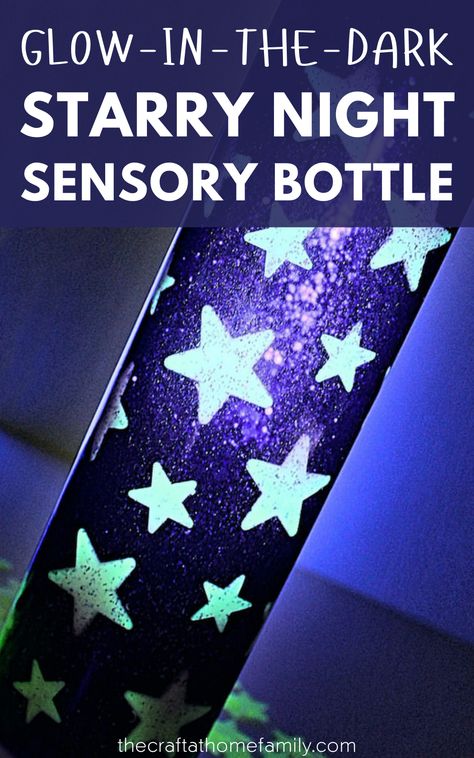 Sensory Bottles For Toddlers, Homemade Sensory, Calming Jar, Diy Sensory Toys, Glow Crafts, Calm Down Bottle, Sensory Bottle, Diy Glow, Sensory Lights