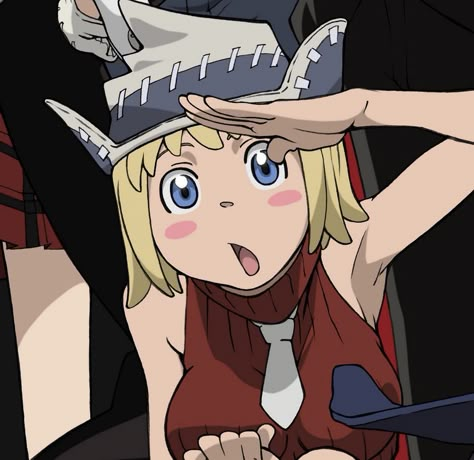 Patty Soul Eater Pfp, Patty Thompson Icon, Liz And Patty Soul Eater Matching Pfp, Patty Soul Eater Icon, 7 People Matching Pfp, Patty And Liz, Patty Soul Eater, Soul Eater Matching Pfp, Patty Thompson