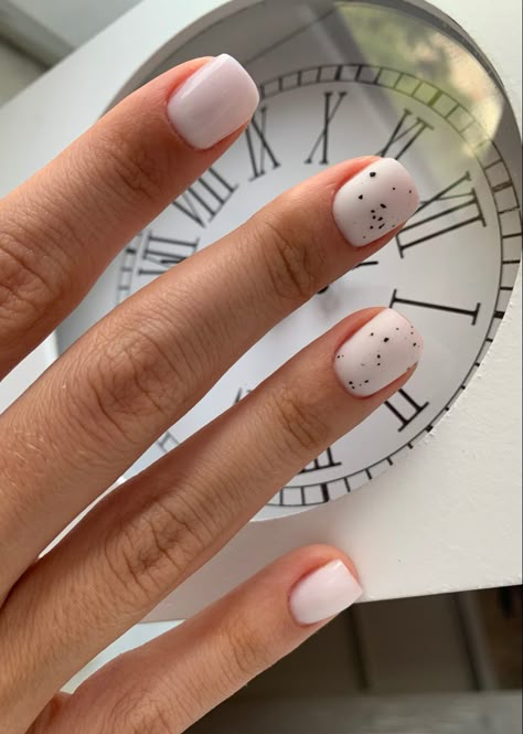 Matte Milky Nails, Milky Matte Nails, Milky White Matte Nails, Milky Color Nails, Nails Milky White Design, Milky Rose Nails, Milky White Manicure, Uñas Milky White, Short Milky White Nails