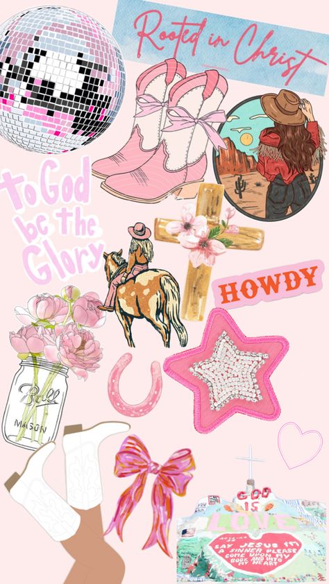 Pink Cowgirl Aesthetic, Christian Cowgirl, Aesthetic Pink Wallpaper, Cute Iphone Wallpaper Tumblr, Cow Wallpaper, Iphone Wallpaper Preppy, Western Wallpaper Iphone, Cute Gifts For Friends, Cowgirl Aesthetic