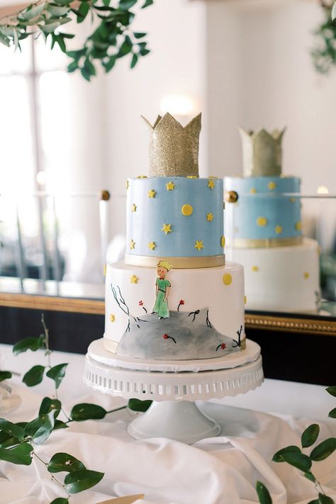 Little Prince Baby Shower Theme, Le Petit Prince Baby Shower Ideas, Le Petit Prince Birthday Party, Le Petit Prince Party, The Little Prince Birthday Theme, Little Prince Birthday Theme, Le Petit Prince Birthday, The Little Prince Cake, Little Prince Birthday Party