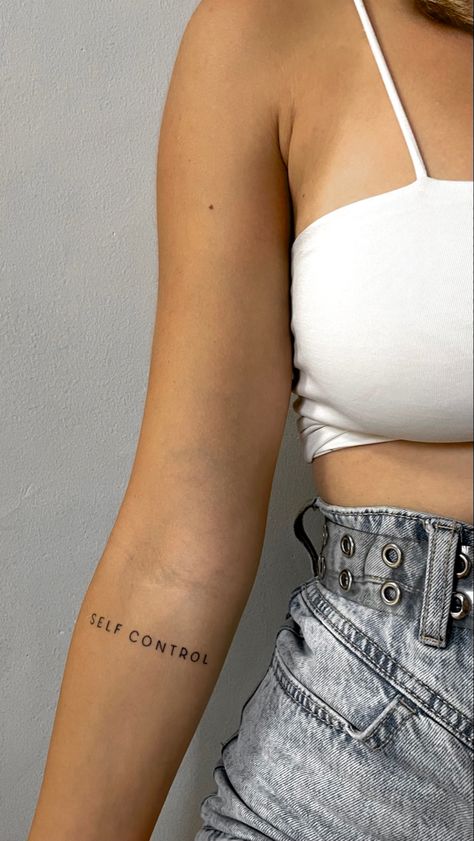 Aesthetic tattoo
Black&white
Self control tattoo Self Control Tattoo, Control Tattoo, Truth Tattoo, Empowering Tattoos, Good Tattoo Quotes, Self Love Tattoo, Tattoo Quotes For Women, Aesthetic Tattoo, Tat Ideas