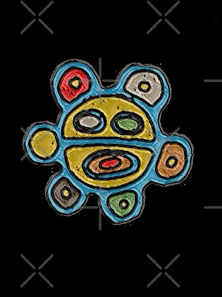 Sol de Jayuya Taíno  de SoLunAgua . | Redbubble Sol Taino, Taino Symbols, Inspired Interiors, Puerto Rican, Fidget Spinner, Wall Collage, Meaningful Gifts, Original Art, Collage