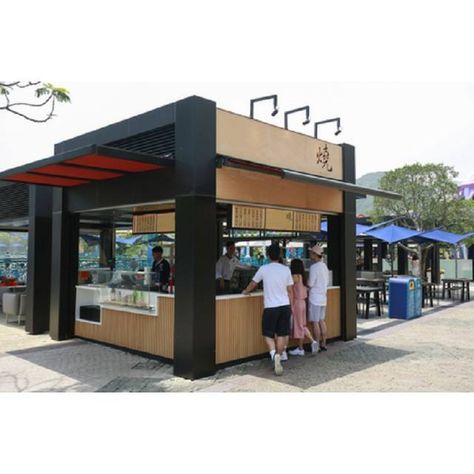 Source Outdoor Food Kiosk Coffee Shop Design of Mobile Food Stand Ice Cream Booth Crepe Snack Kiosk For Waffle & Pizza Kiosk For Sale on m.alibaba.com Outdoor Kiosk, Wooden Workshops, Stainless Steel Food Containers, Food Kiosk, Food Stand, Cafe Shop Design, Kiosk Design, Beach Meals, Food Truck Design