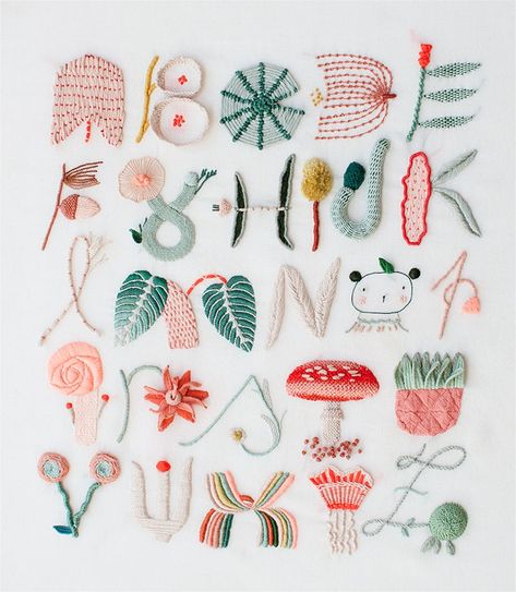 Creative Retreat, Embroidery Alphabet, Embroidery Template, Pola Sulam, Alphabet Coloring, 자수 디자인, Embroidery Inspiration, Embroidery Techniques, Embroidery Projects